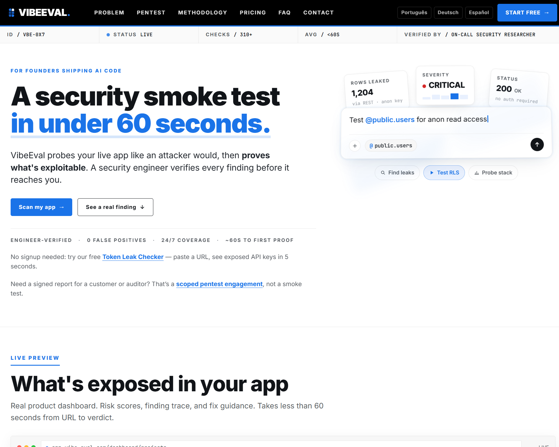 Vibe-Eval homepage